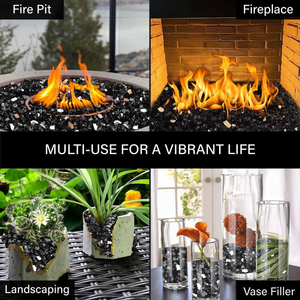NUPICK fire glass showing its versatility in landscaping