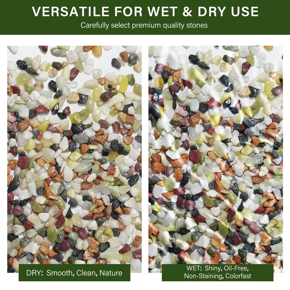 NUPICK pebbles ready for immediate use in a pot