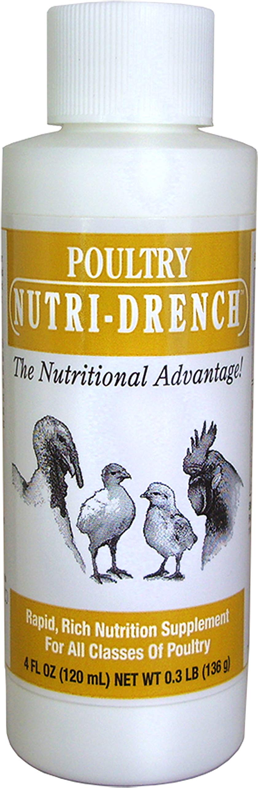 NUTRI-DRENCH 4-ounce Poultry Nutri-Drench liquid bottle front view