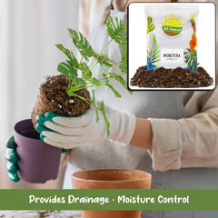Nutrient-rich Soil Sunrise Monstera Potting Soil close-up