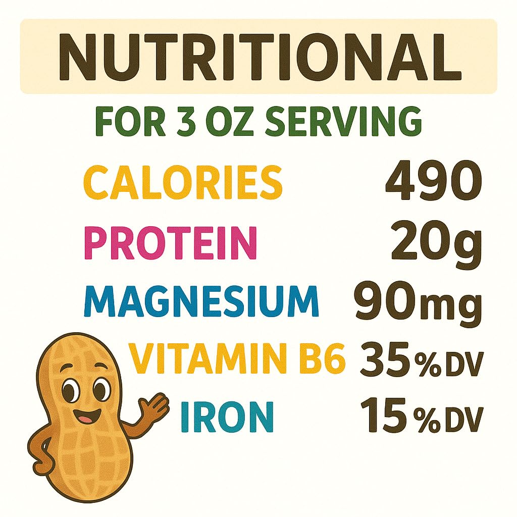 Nutritional information for Sky raw peanuts in shell