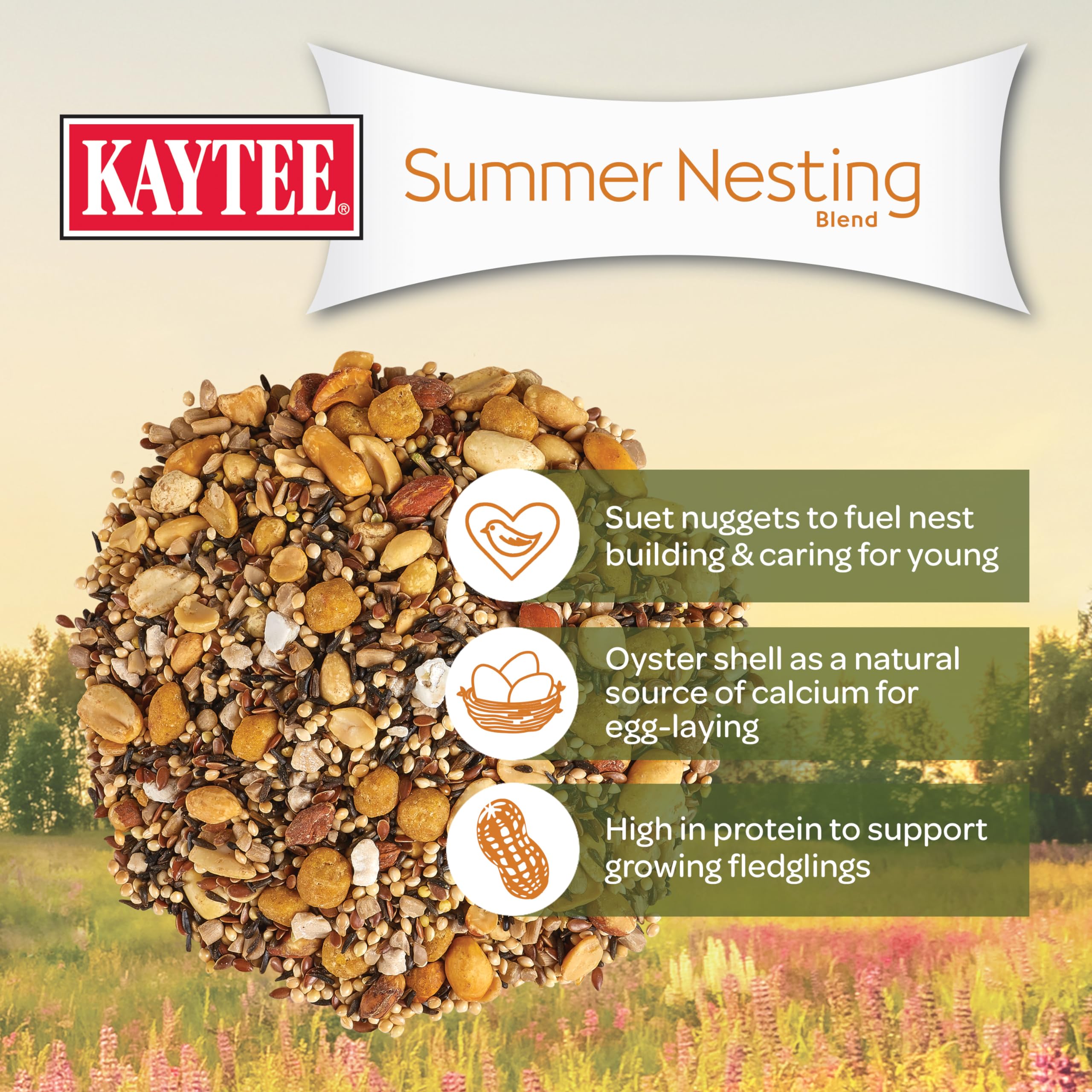 Nutritional information of Kaytee Wild Bird Food Summer Nesting Seed
