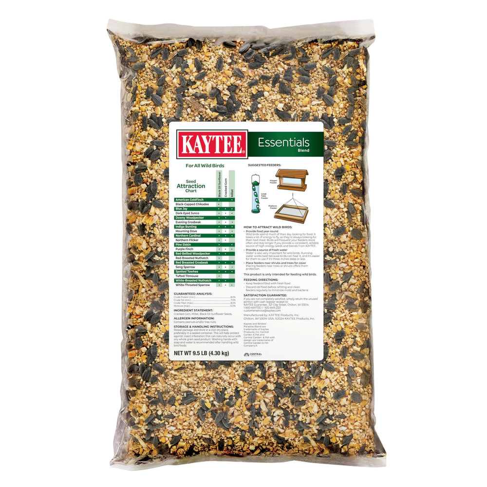 Nutritional information on Kaytee Essentials Blend Wild Bird Seed Mix