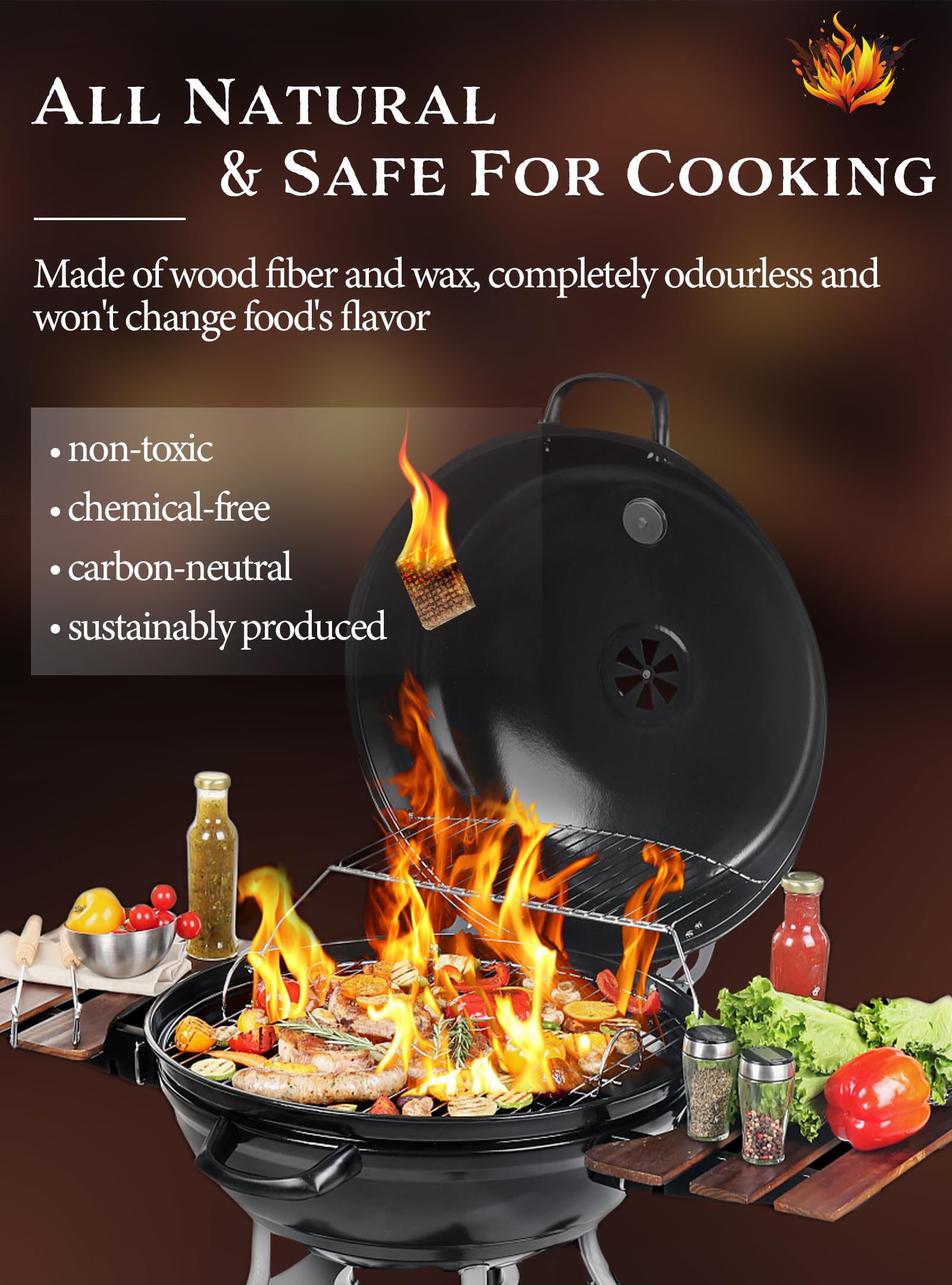 Nvkrvks Fire Starter Squares in upgraded packaging