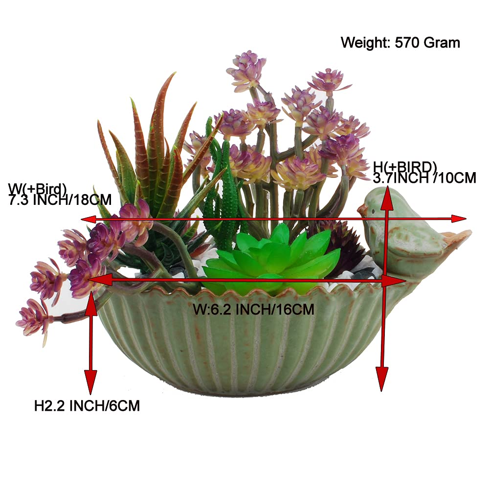 NWFashion Fun Garden Flower Planter side view showing ceramic material