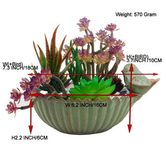 NWFashion Fun Garden Flower Planter side view showing ceramic material