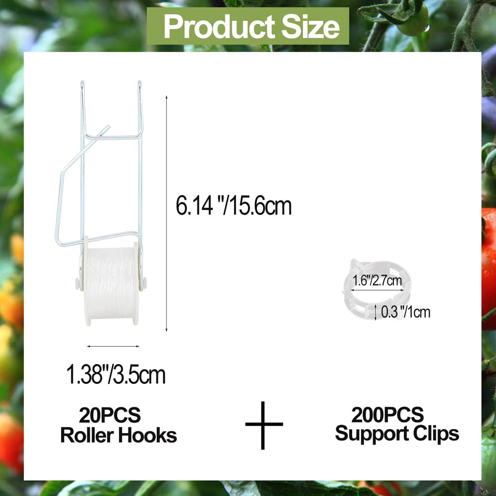 Nylon string included in Pemaly Tomato Roller Hooks kit