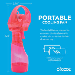 O2COOL misting fan in use at a park