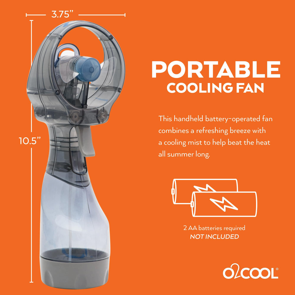 O2COOL misting fan packaging