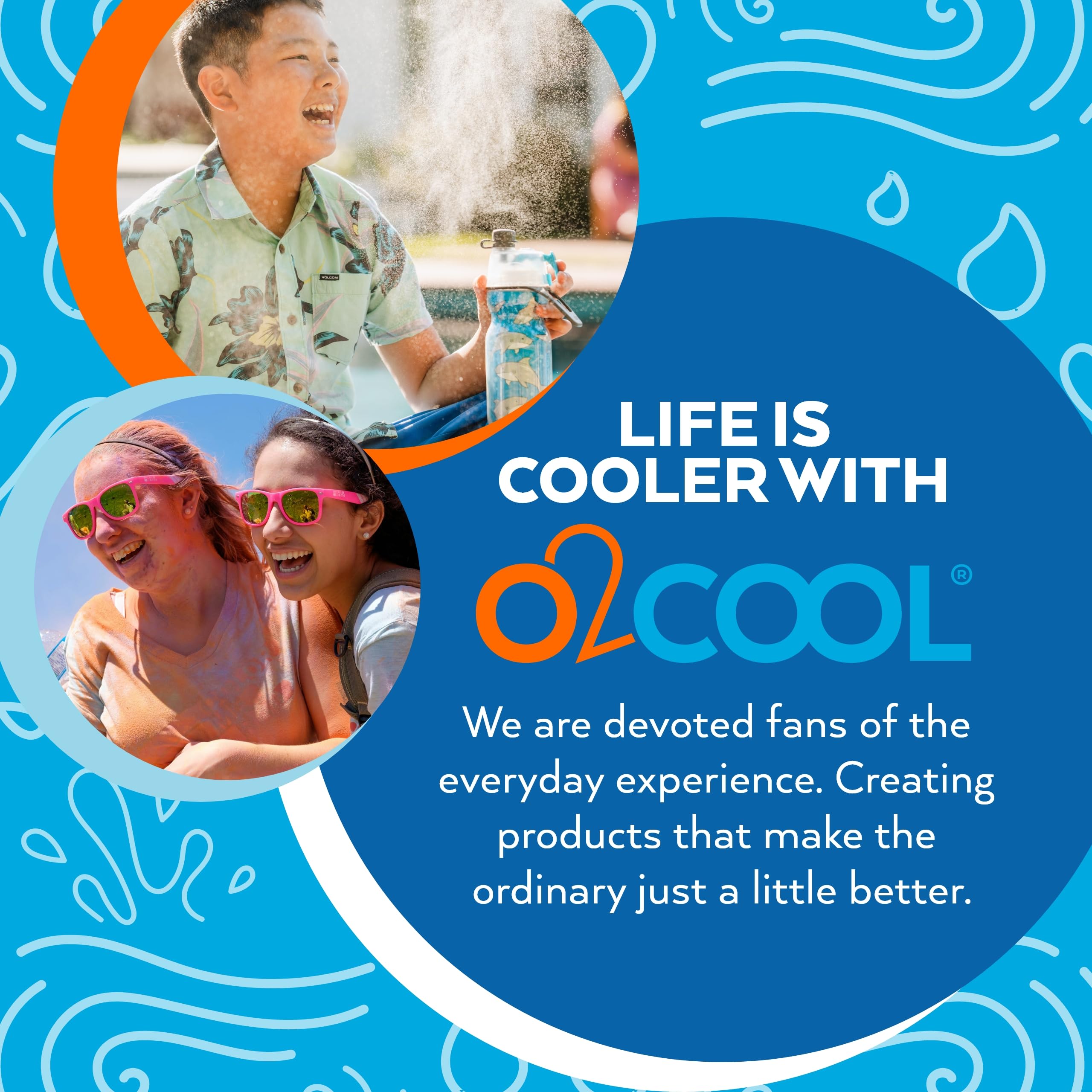 O2COOL misting fan packaging details