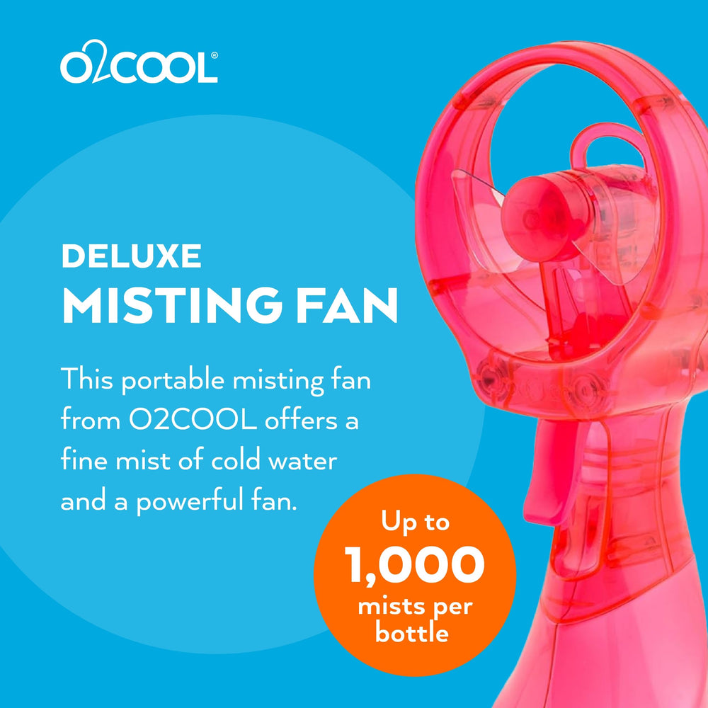 O2COOL misting fan side view with mist feature