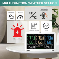 OBET thermometer with three sensors on a table