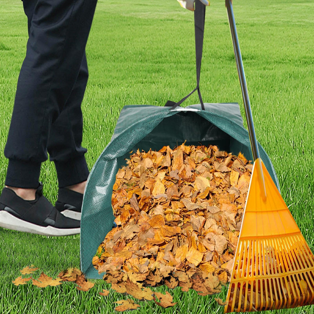 OBILAN Leaf Collector compactly stored in a garage