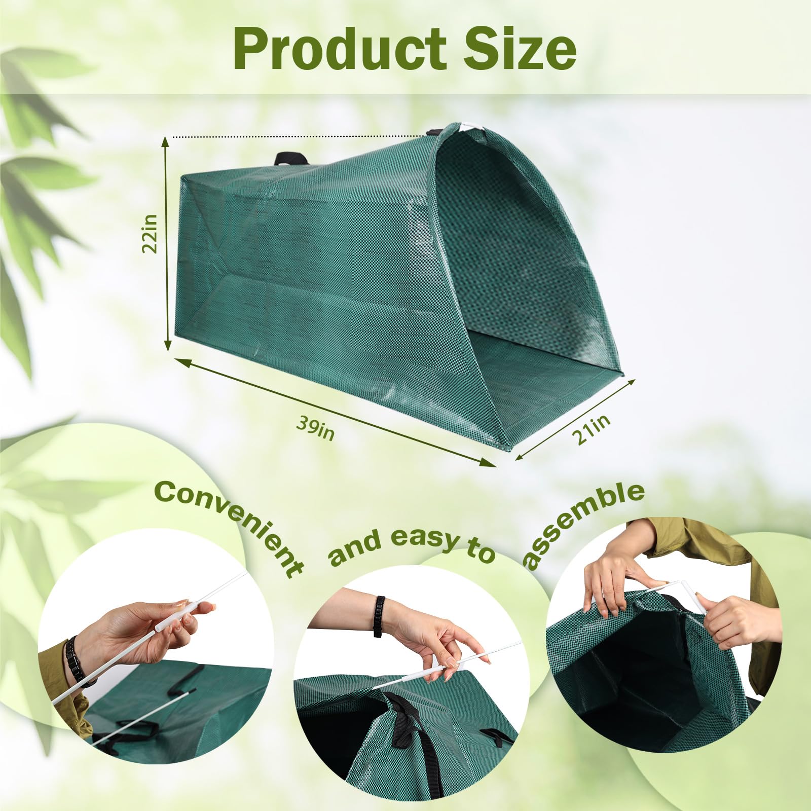 OBILAN Leaf Collector showing spacious 200L capacity