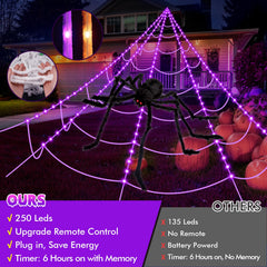 OCATO Halloween decorations set up in a yard