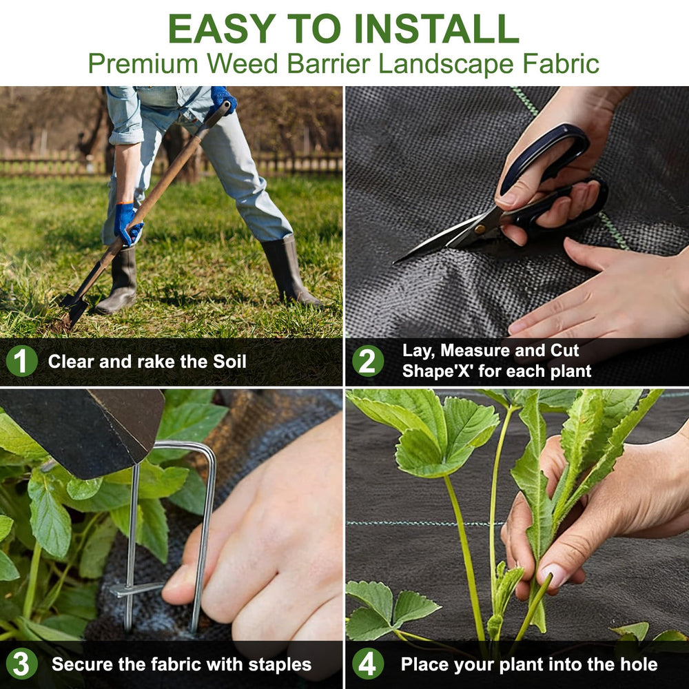 Ocean ice Weed Barrier Fabric in garden setting