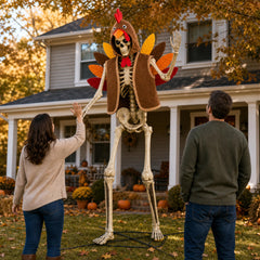 OceanCamel turkey headpiece for 12 ft skeleton, side view