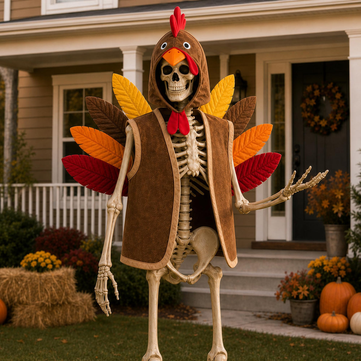 OceanCamel turkey vest for 12 ft skeleton, front view