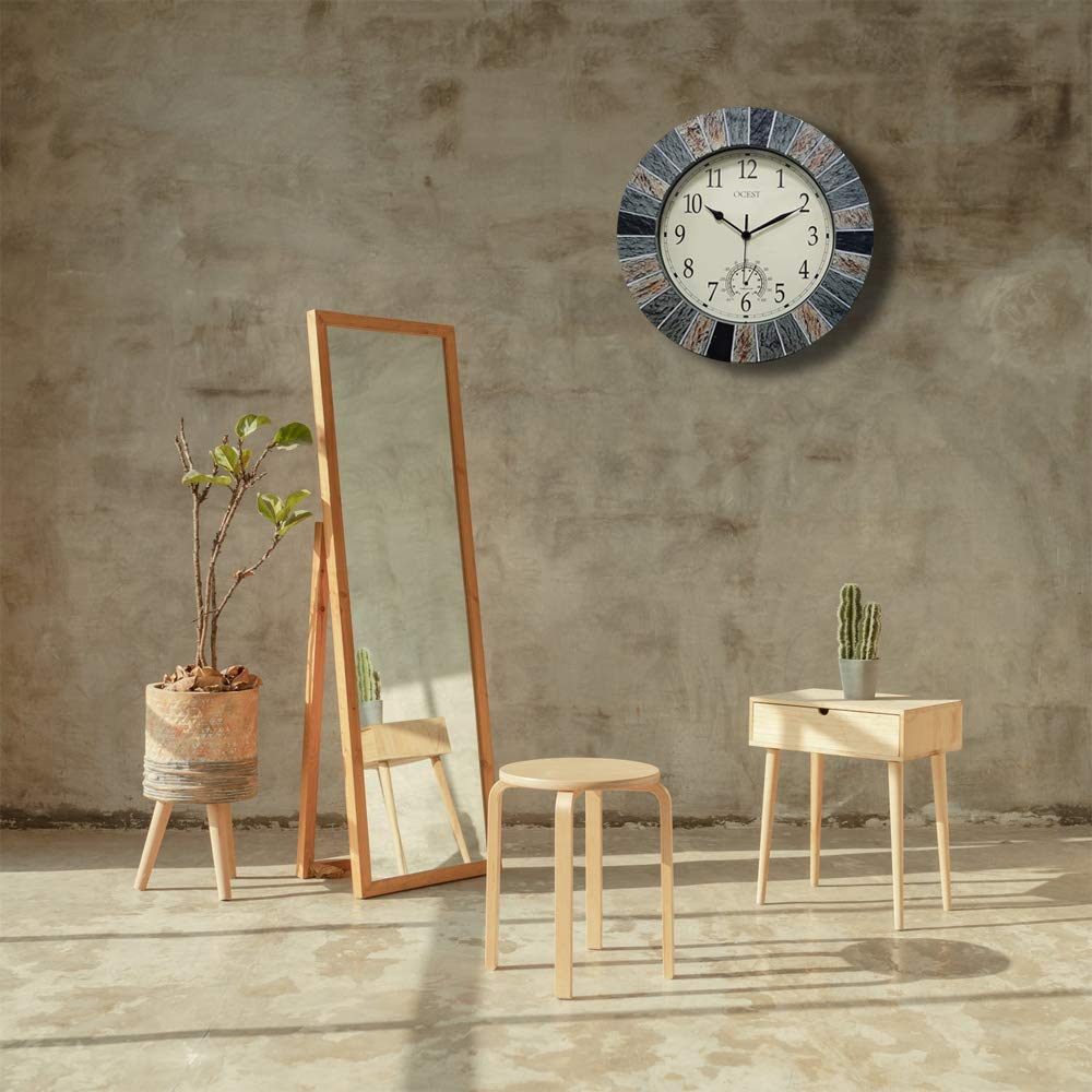 OCEST Wall Clock displayed in a living room