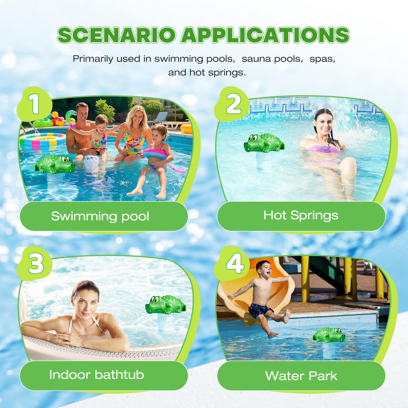 ODJSY Pool Chlorine Floater packaging and details