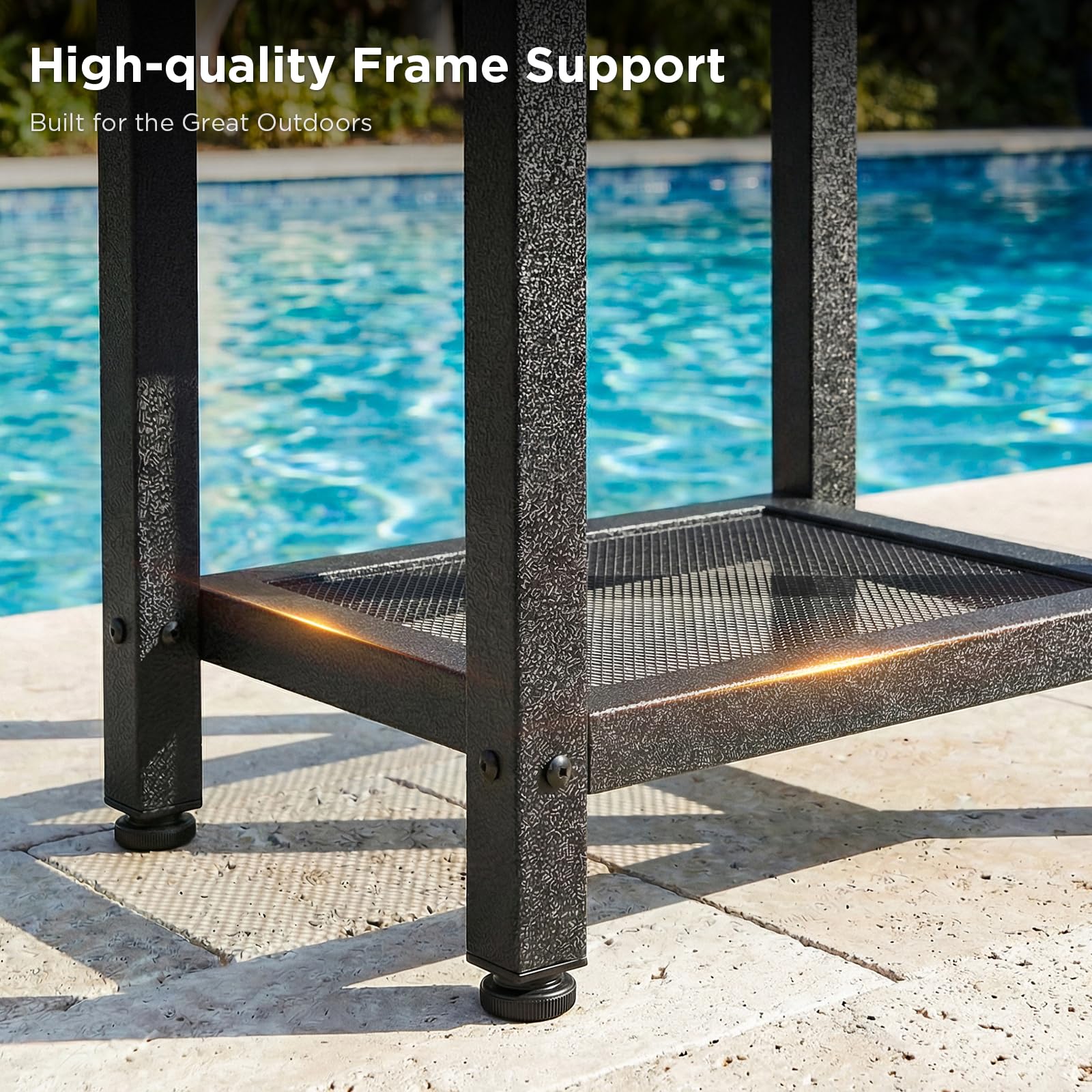 ODK Outdoor Double Side Table black assembly guide