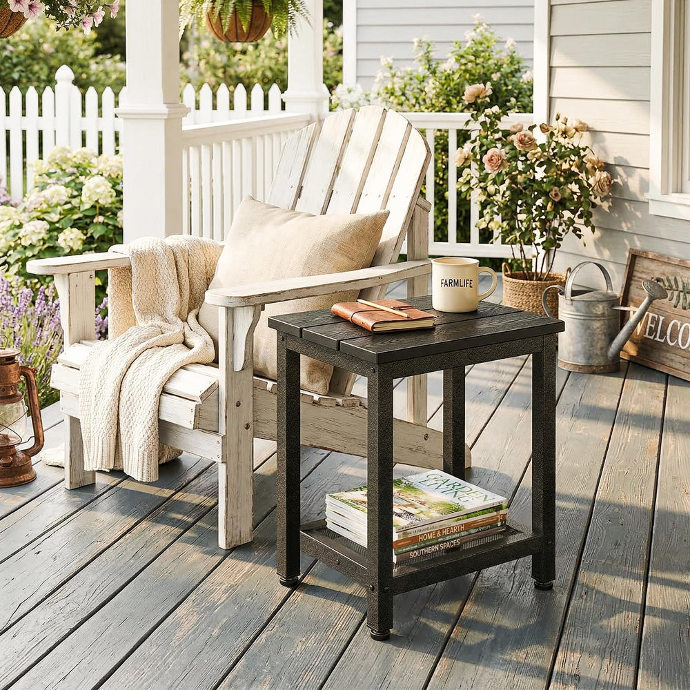 ODK Outdoor Double Side Table black side view