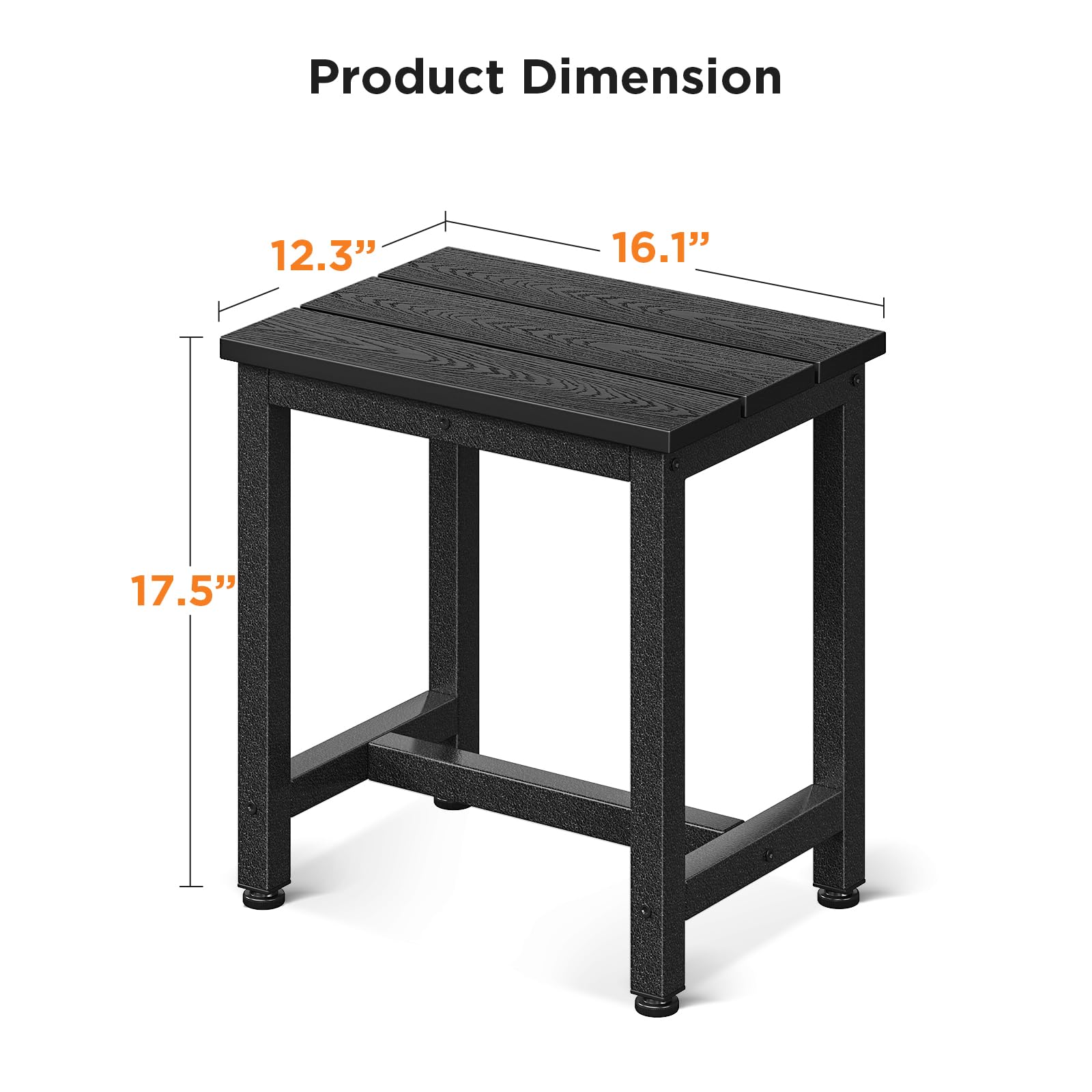 ODK Outdoor Side Table in patio setting