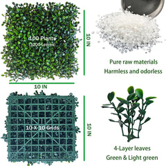 ODTORY artificial grass panel with vibrant green leaves