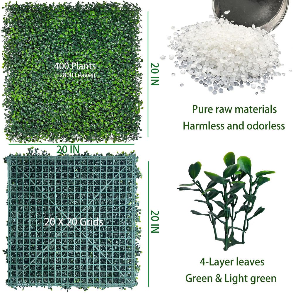 ODTORY artificial grass wall backdrop panel with cable ties
