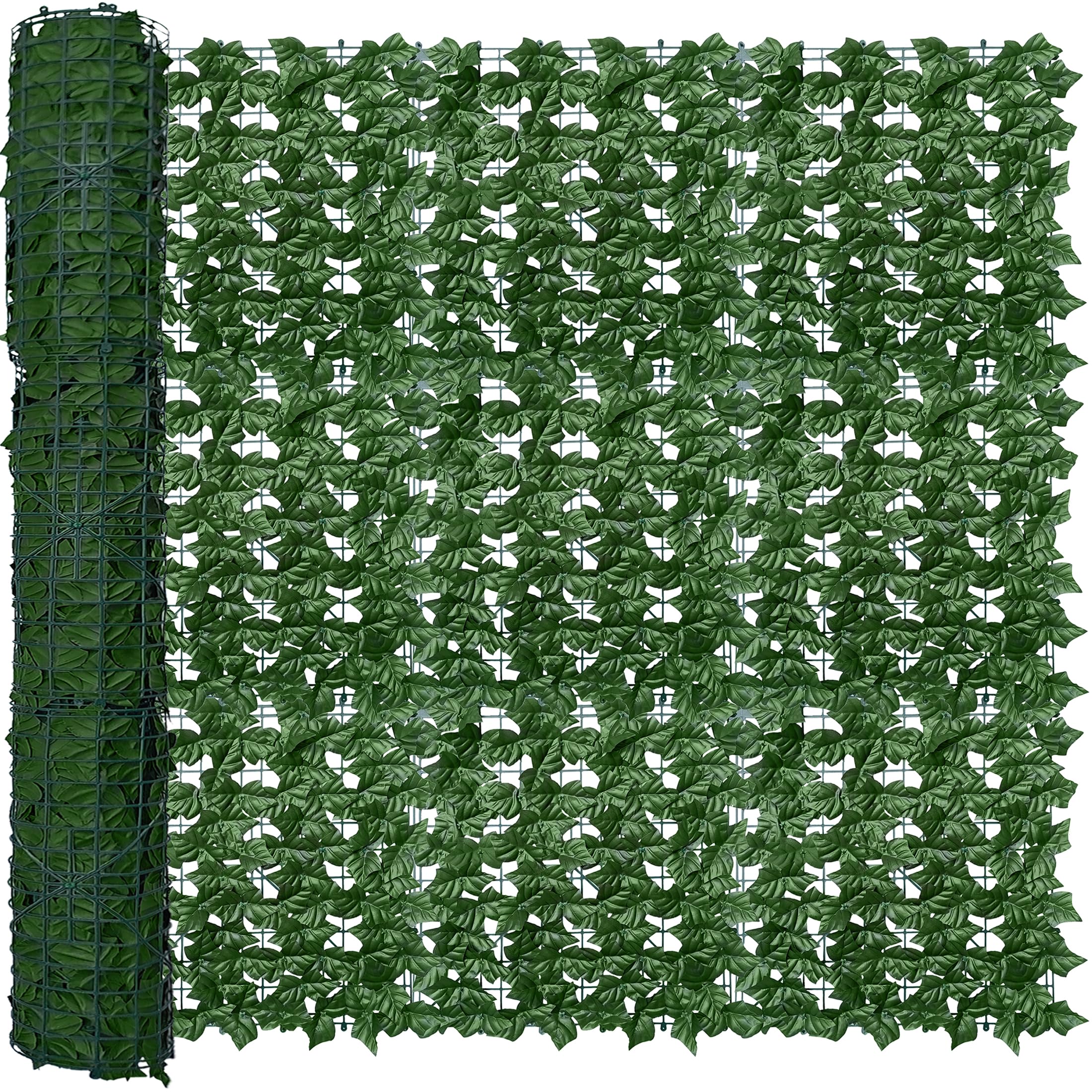 ODTORY Artificial Ivy Privacy Screen Fence Panel front view
