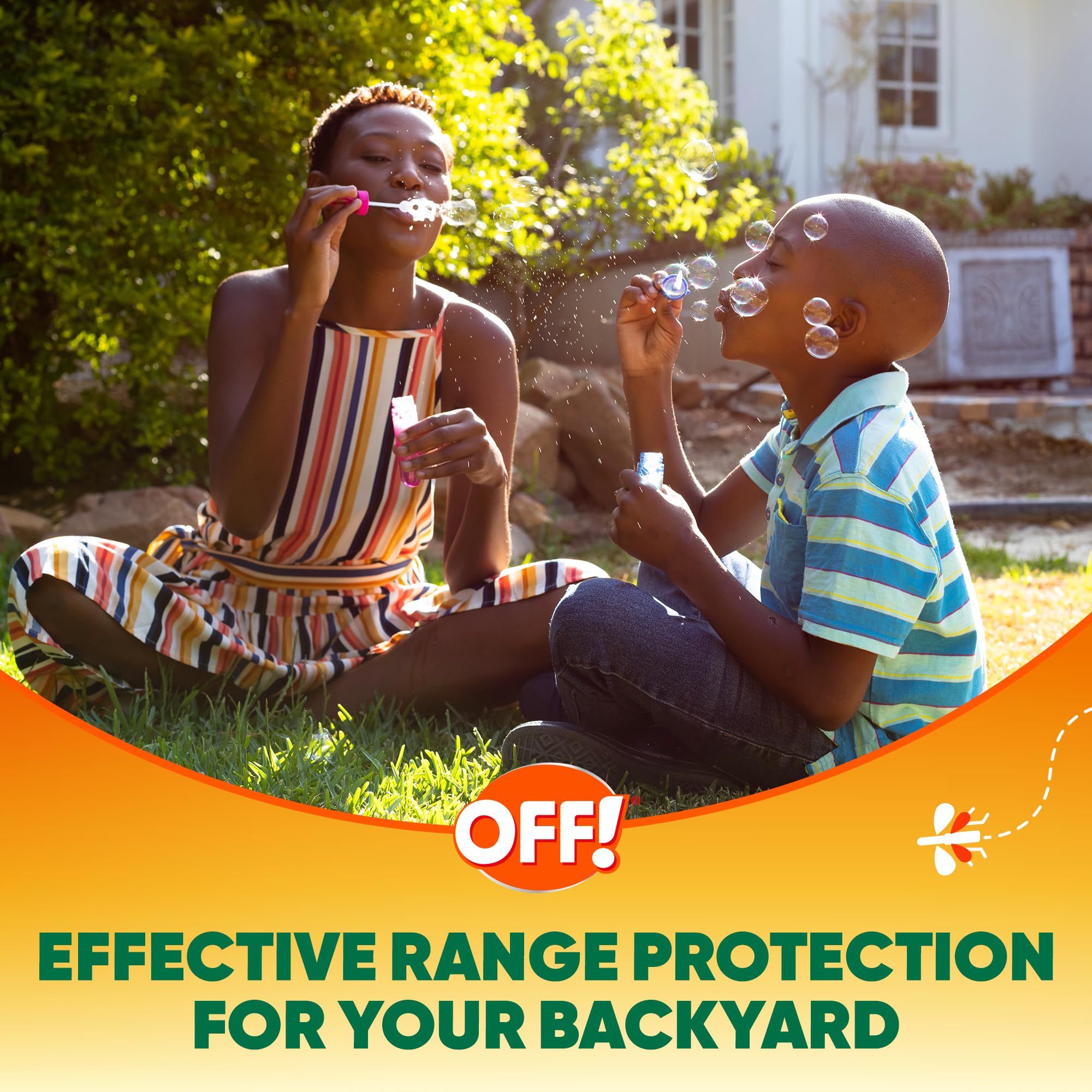 OFF! Backyard Bug Control packaging details