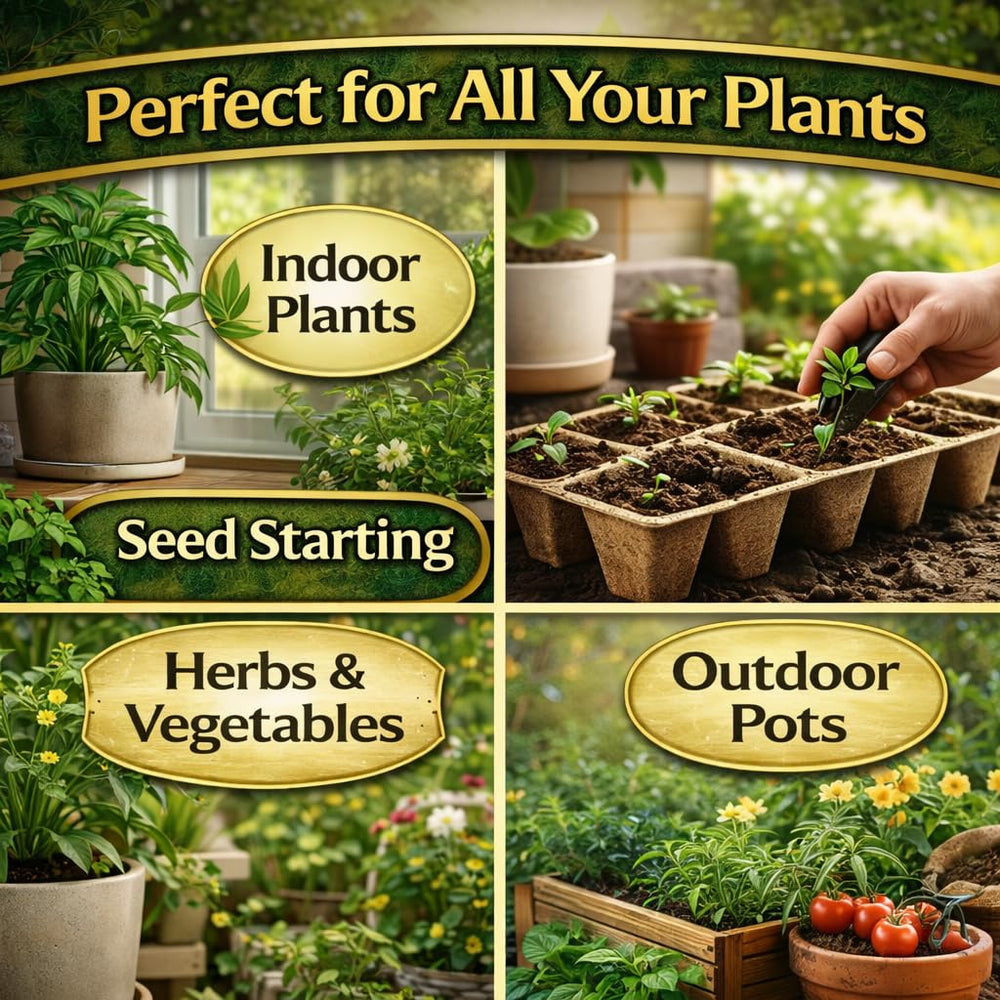 Office Roast Potting Mix Soil in a garden setting