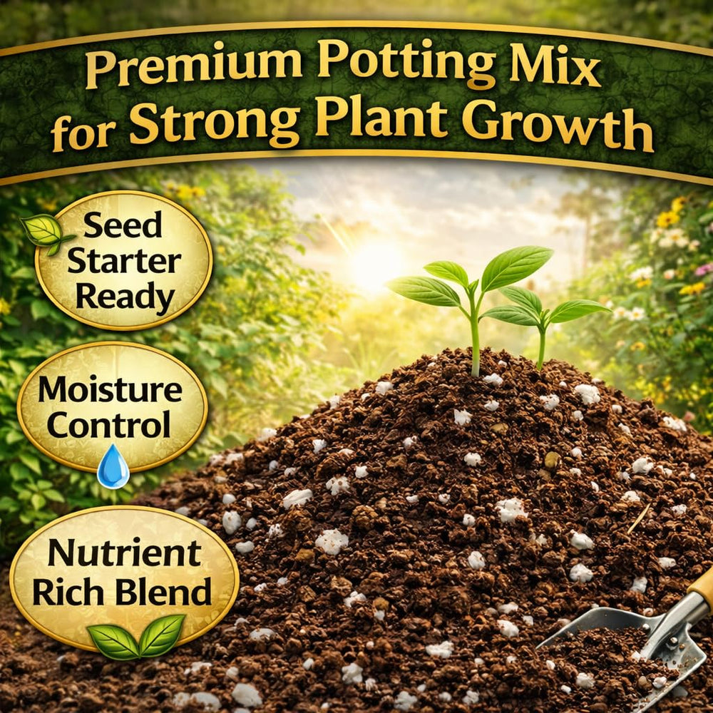 Office Roast Potting Mix Soil ready for use in a pot