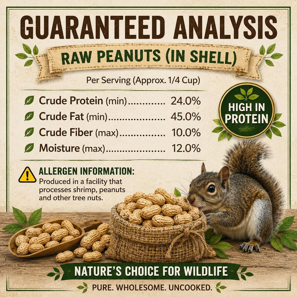 Office Roast Raw Peanuts in Shell on a wooden table