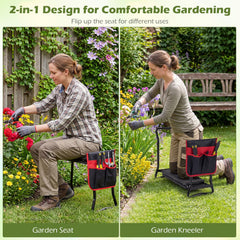 OFFICEJOY Garden Kneeler and Seat folded for easy storage