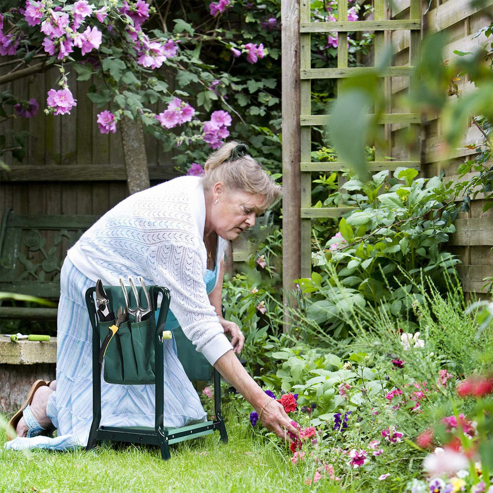 OFFICEJOY Garden Kneeler with tools stored in pouch