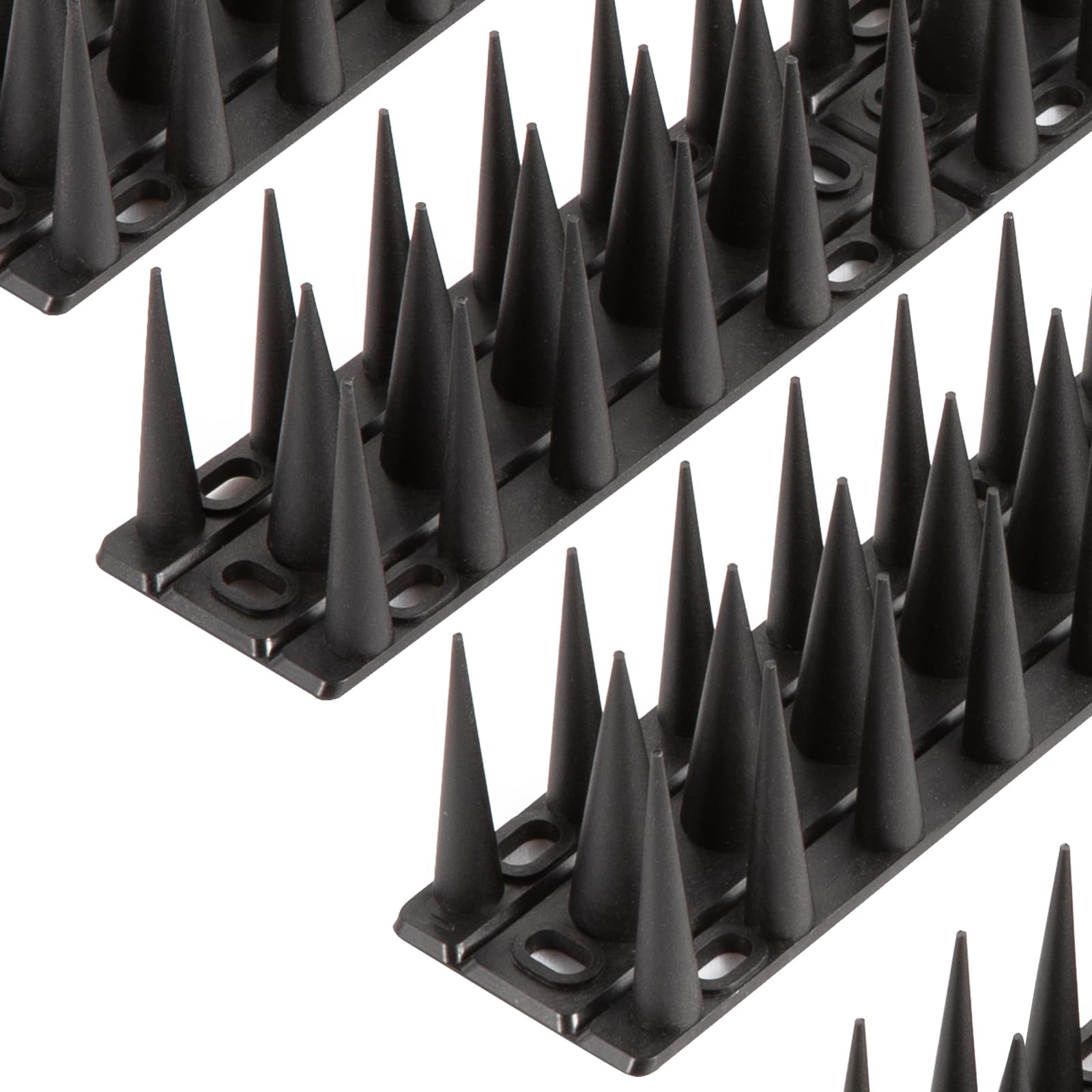 OFFO Bird Spikes 8.4 feet black spikes front view