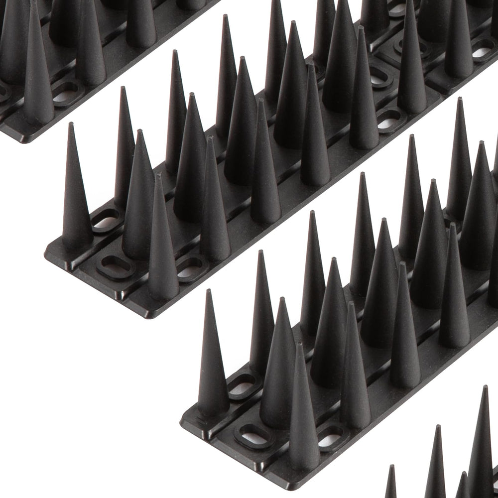 OFFO Bird Spikes 8.4 feet black spikes front view