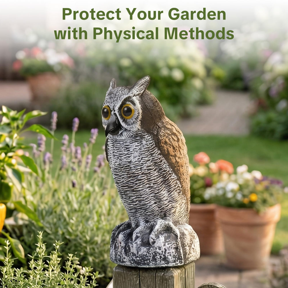 OFFO owl statue with a weighted hollow base for stability