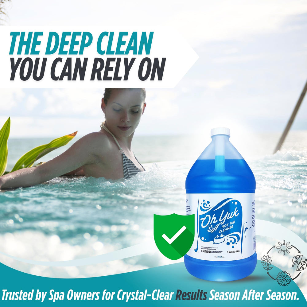 Oh Yuk Healthy Hot Tub Cleaner packaging front view