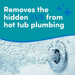 Oh Yuk Hot Tub Cleaner in a hot tub setting