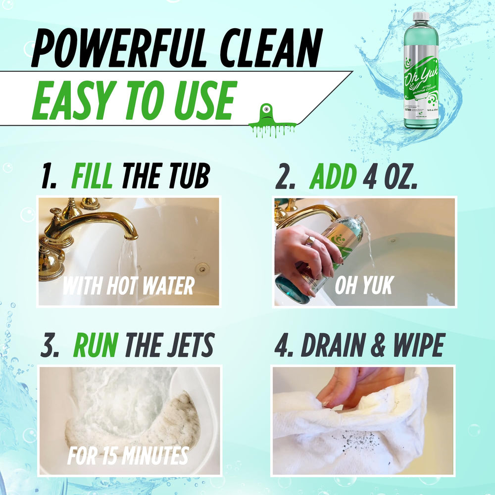 Oh Yuk Jetted Tub Cleaner side view