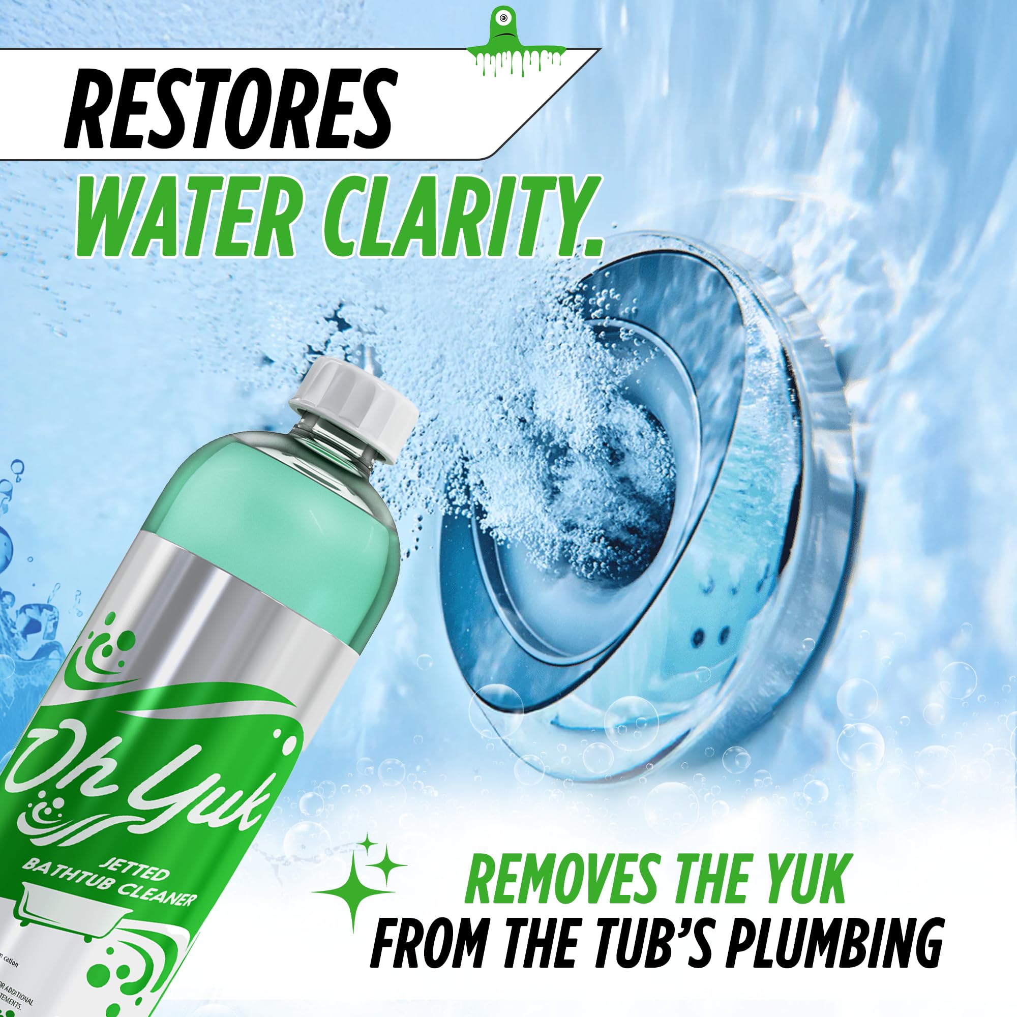 Oh Yuk Jetted Tub Cleaner with measuring cup