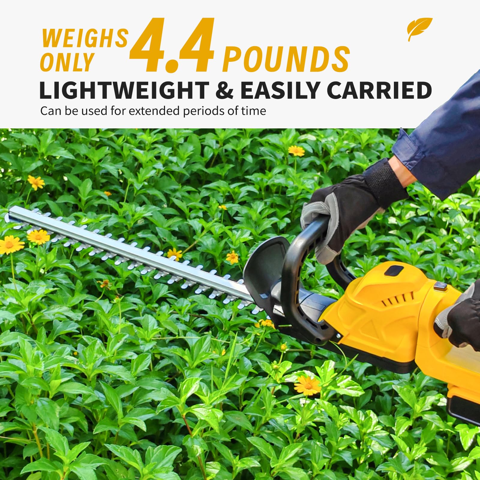 OHAISFELA Hedge Trimmer in action trimming bushes
