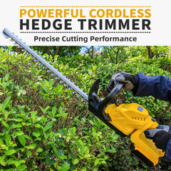 OHAISFELA Hedge Trimmer side view highlighting lightweight design