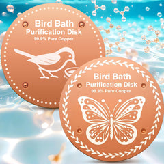OICEME Bird Bath Purification Disk gold front view