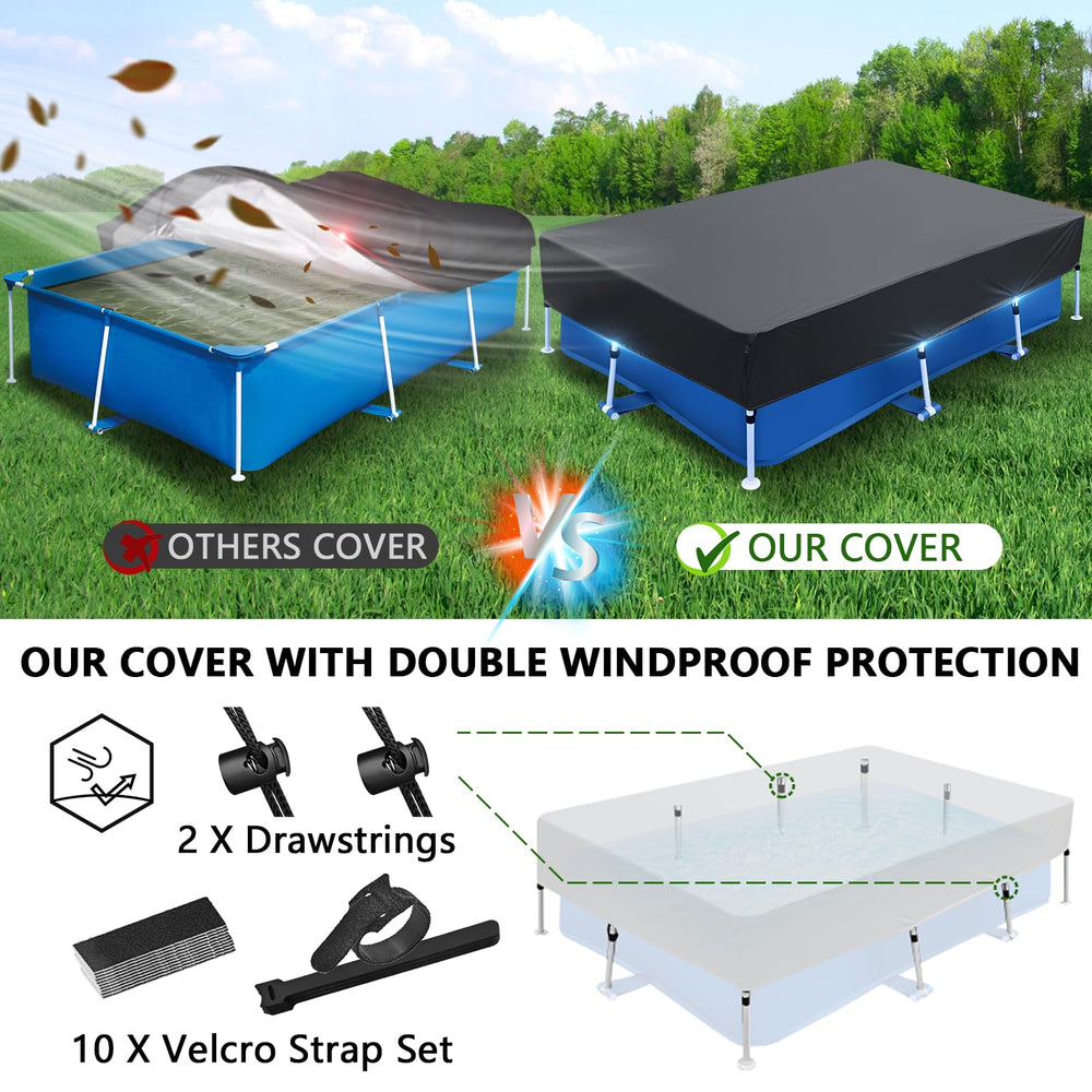 OIOYLEY 87x59 in Pool Cover folded for storage