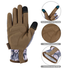 OIZEN Gardening Gloves featuring touchscreen compatible thumb and index finger