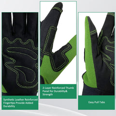 OIZEN gloves padded palm close-up
