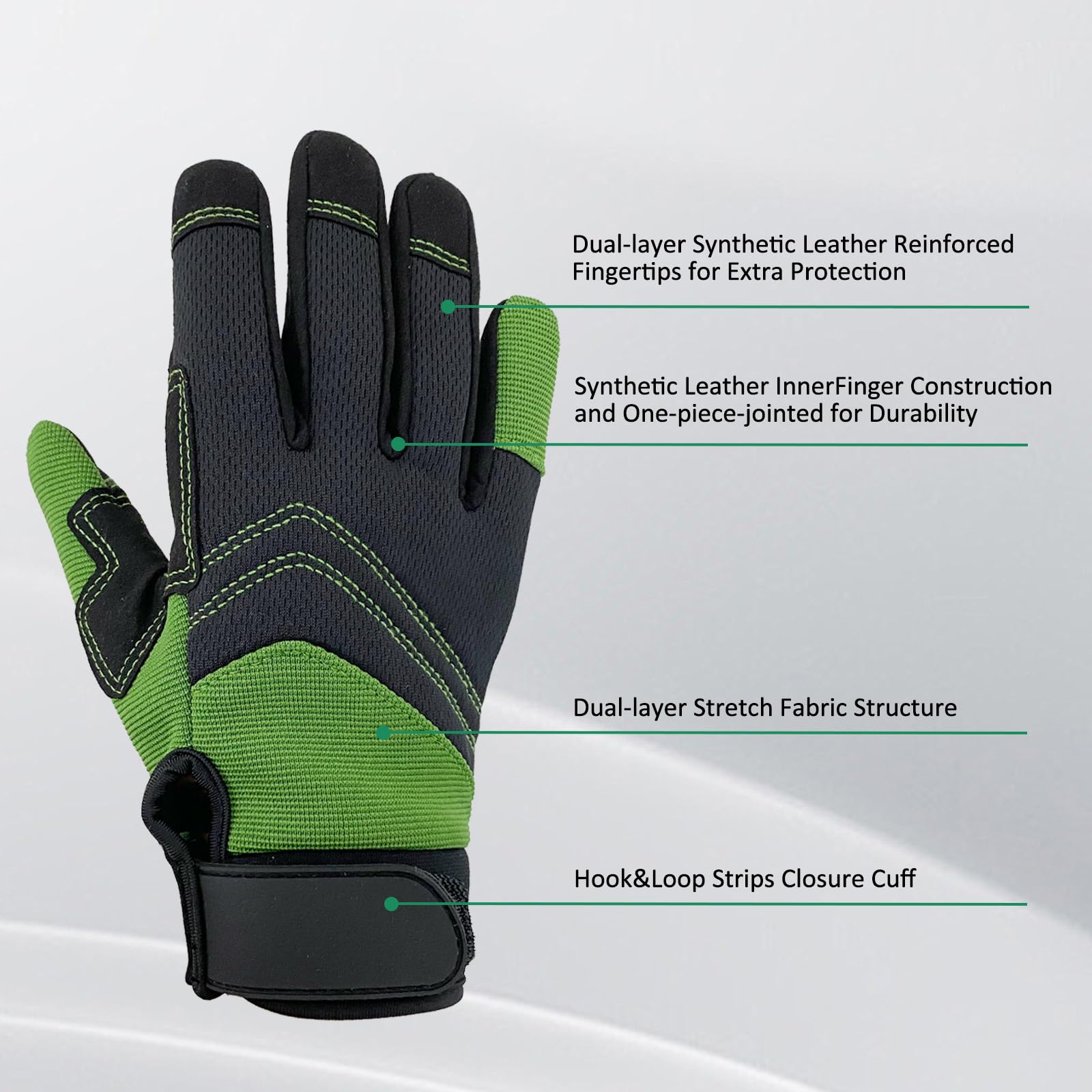 OIZEN gloves showcasing touchscreen capabilities
